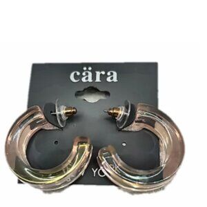 Cara Cara Iridescent Hoop Earrings